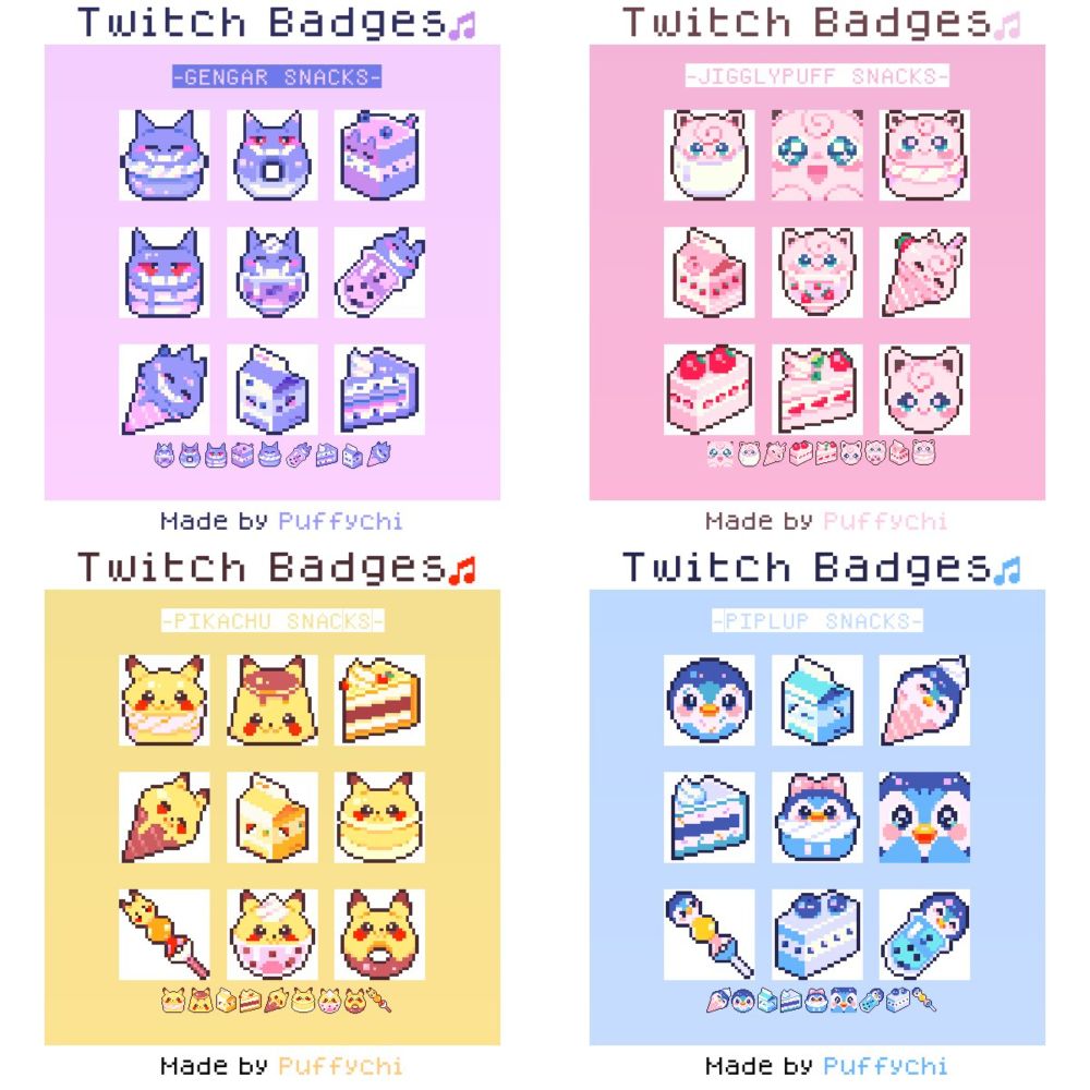 Cute charms, stickers, enamel pins and more!