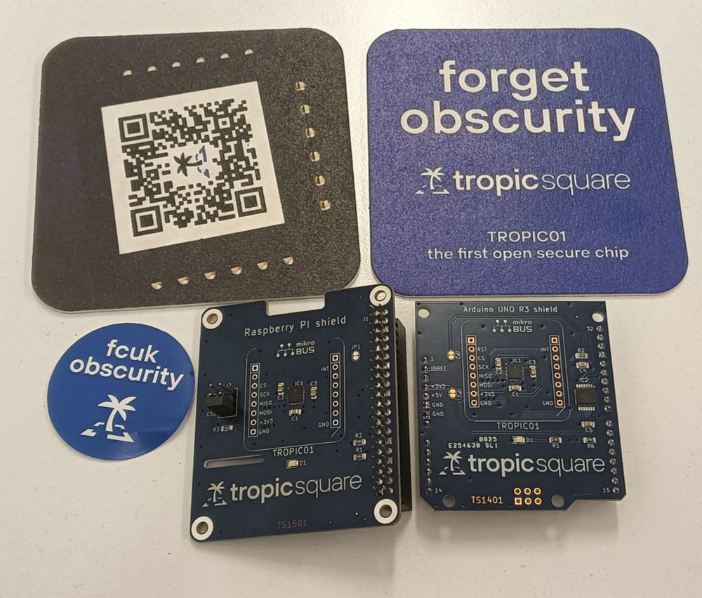 Evaluation circuit boards of the TropicSquare crypto-chip
