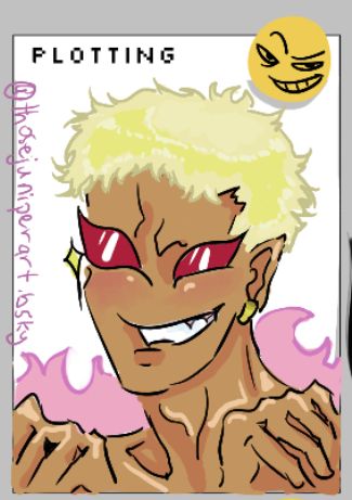 Doflamingo expression "plotting" (magma canvas)