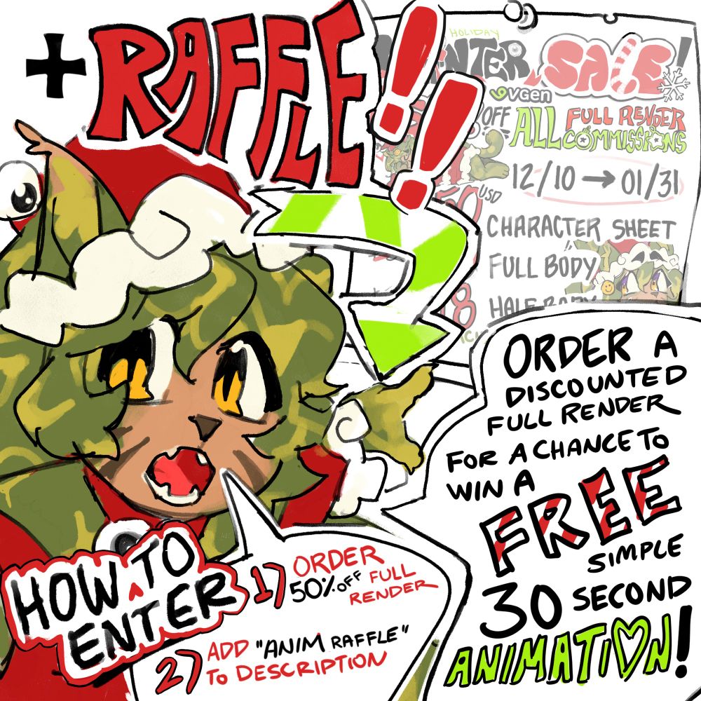 + raffle!! order a discounted full render for a chance to win a free simple 30 second animation! how to enter: 1. order 50% off full render 2. add ‘anim raffle’ to description