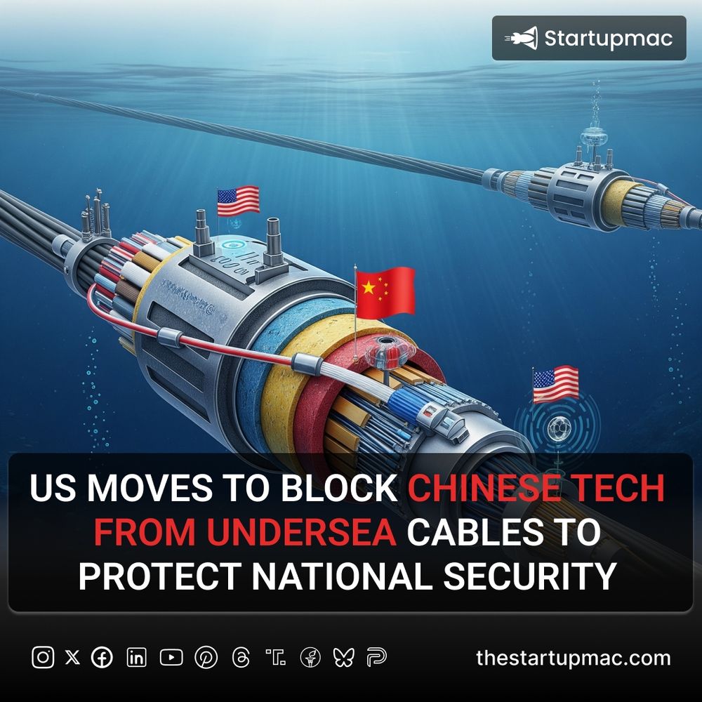 The U.S. is preparing new regulations to prohibit Chinese-made equipment from being used in submarine internet cables, which carry nearly all global data. Officials cite espionage risks and national infrastructure protection.
