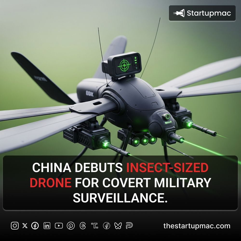 China’s NUDT has unveiled a mosquito-sized drone for covert ops in crowded or enemy-controlled environments. With flapping, leaf-like wings, it mimics insect flight to evade detection. Its tiny size and insect-like appearance appear designed for undetectable surveillance at close range.