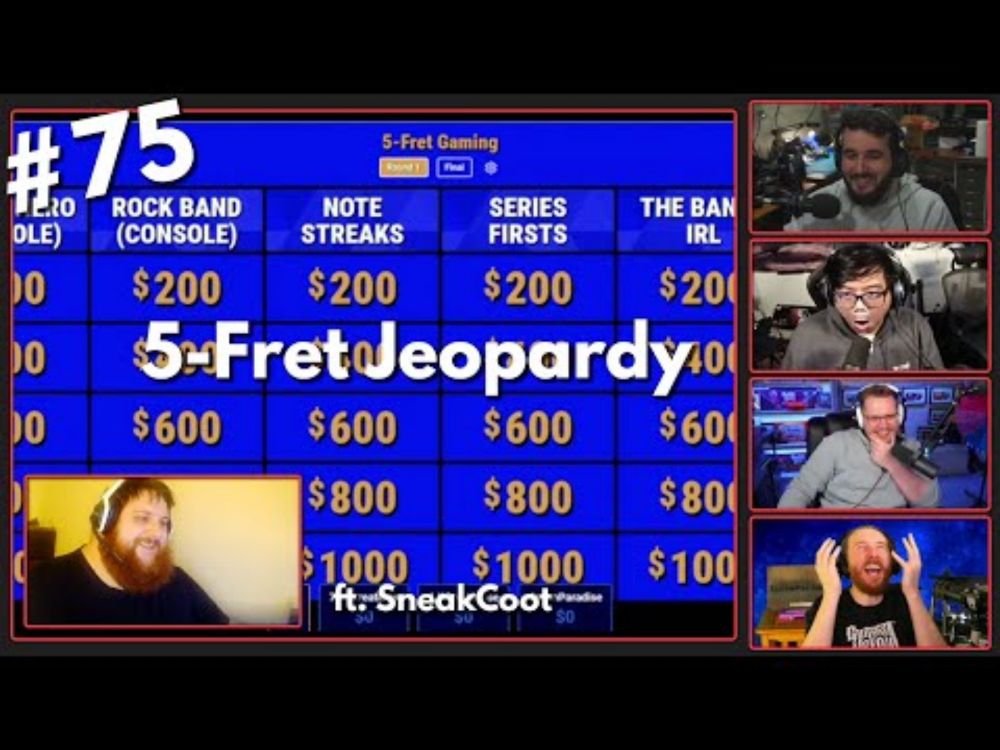 5-Fret Gaming Jeopardy ft. SneakCoot | Lore Hero Podcast ep. 75