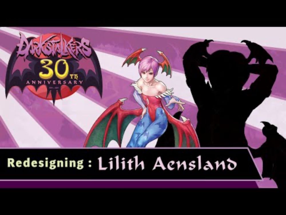 Lilith Aensland – Darkstalkers 30th Anniversary Redesign [TIMELAPSE | Clip Studio Paint]