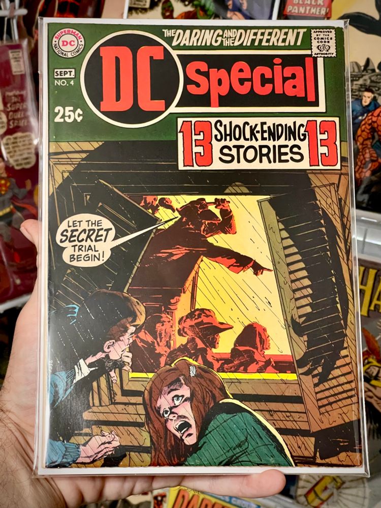 DC Special 4, 1969, first appearance of Abel, caretaker of the House of Secrets
🔥
Release:	Sep 1969 
🔥
Creators
Cover Artist	   Neal Adams