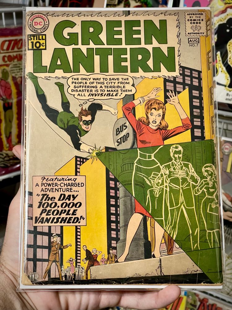 Green Lantern 7, vol.2, 1961 first appearance of Sinestro
🔥
Release:	Aug 1961 
🔥
Creators
Writer	John Broome
Cover Penciller	  Gil Kane
Cover Inker	   Joe Giella
Penciller	Gil Kane
Inker	Joe Giella
Colorist	   Tommy Nicolosi
Letterer	   Gaspar Saladino
Editor	Julius Schwartz