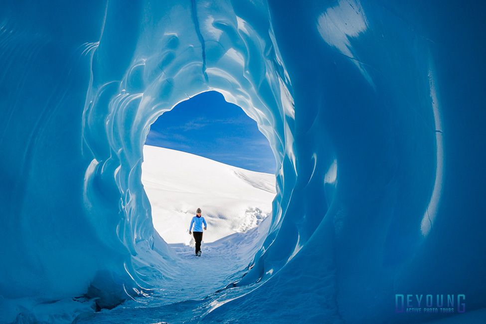 Ice cave on the Matanuska Glacier, Alaska