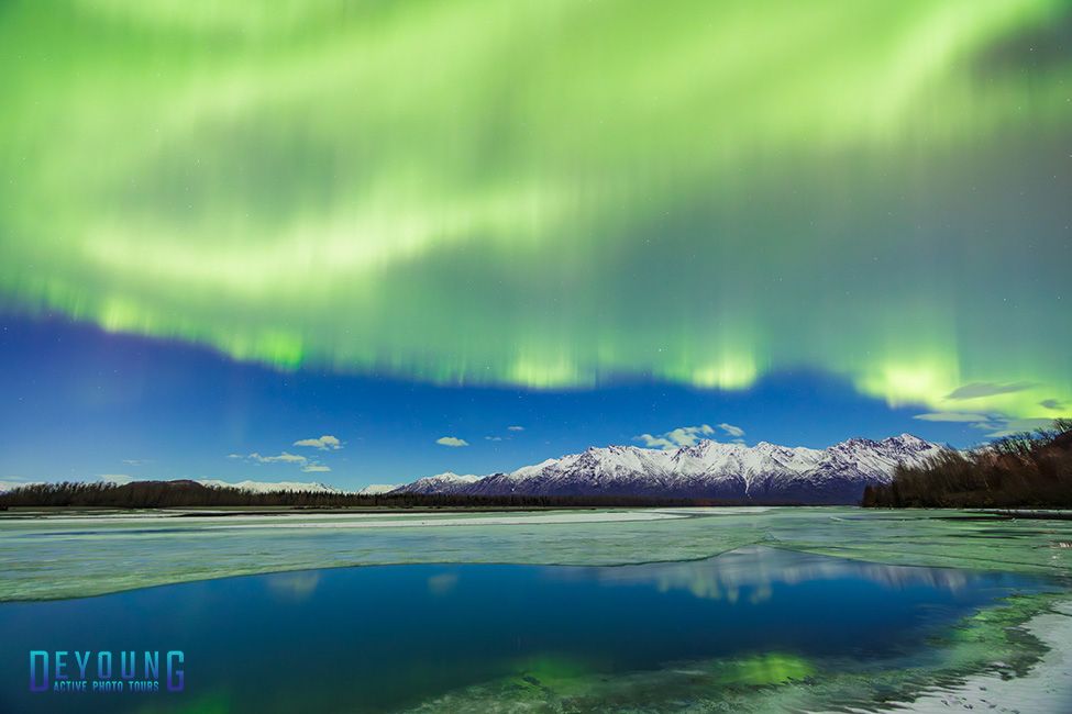 Aurora over Knik River, Alaska March 9, 2025