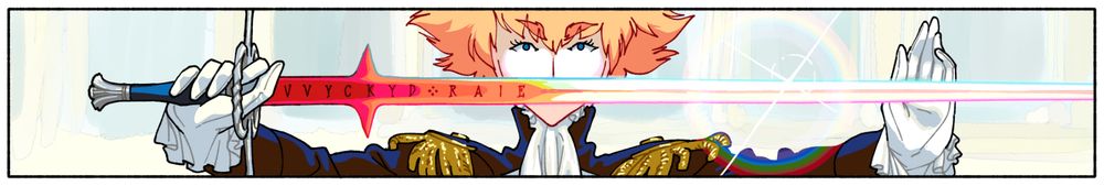 drawing of person holding sword