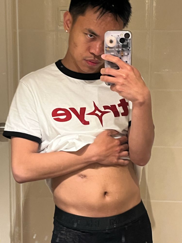 brandon is a lil bit drunk, sad and horny! he’s showing off his new black lacy boxer briefs and troye sivan baby tee
