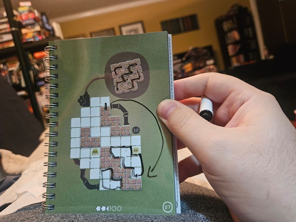 Workworkwork, a dry-erase puzzle book