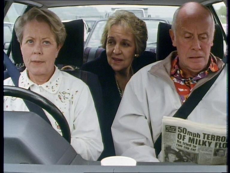 Margaret and Victor Meldrew and Mrs Warboys