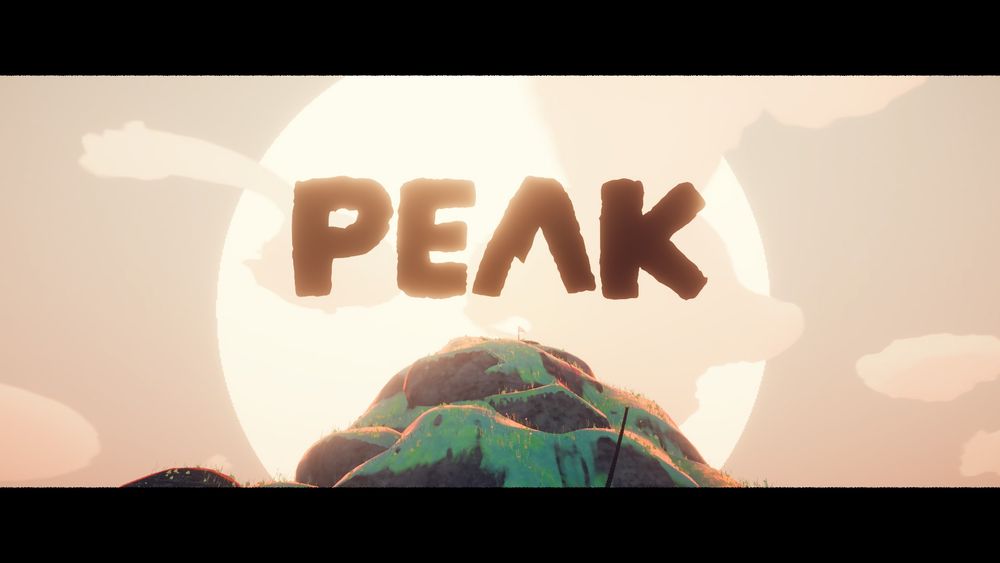 text saying peak from the game peak