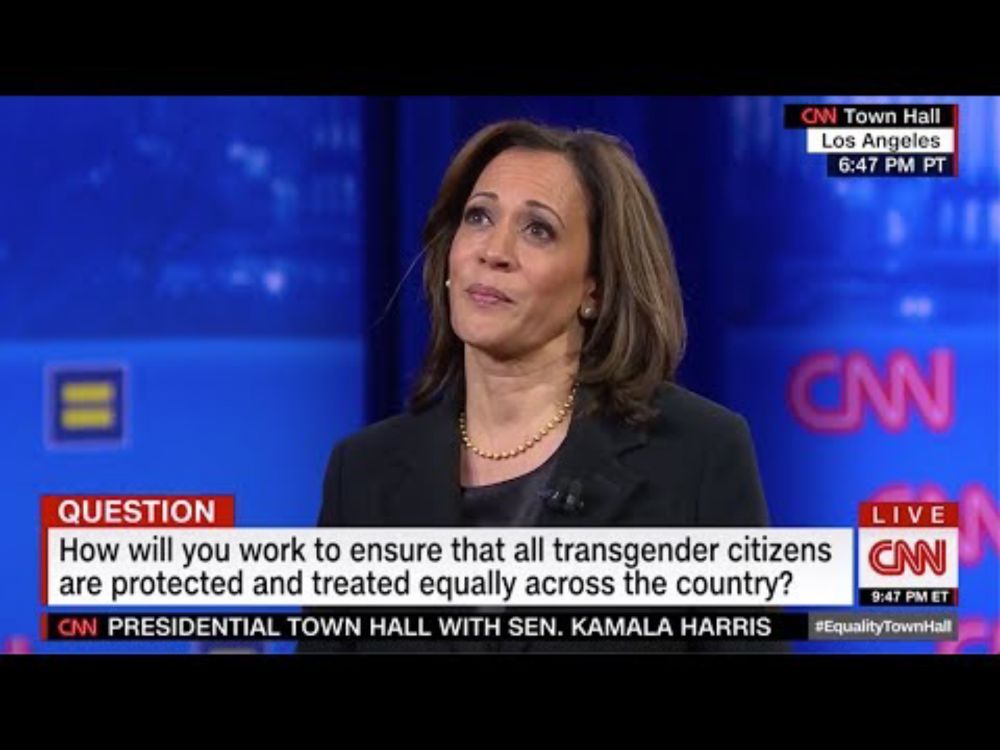 Kamala Harris at CNN's Equality Town Hall: "I hear you."