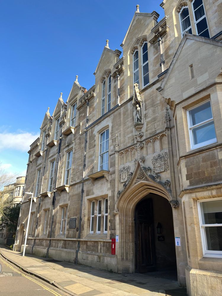 One of the entrances to the Old Cavendish Laboratory in Cambridge, England.