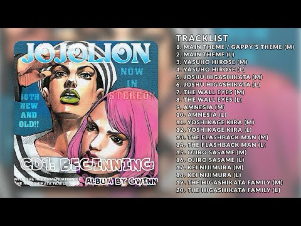 (FULL ALBUM) JoJolion - CD 1 ~ Jojo's Bizarre Adventure (Fan​​​-​​​Made Soundtrack) [ROYALTY-FREE]