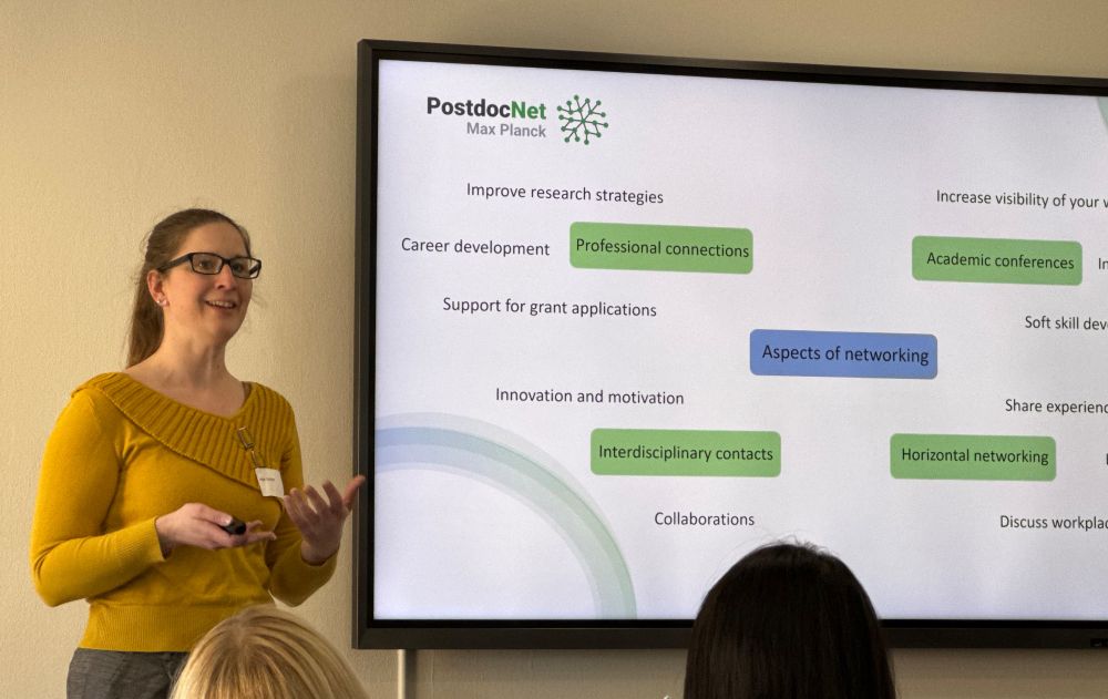 Anja Günther from MPINB during her talk at BORA Postdoc Day 25