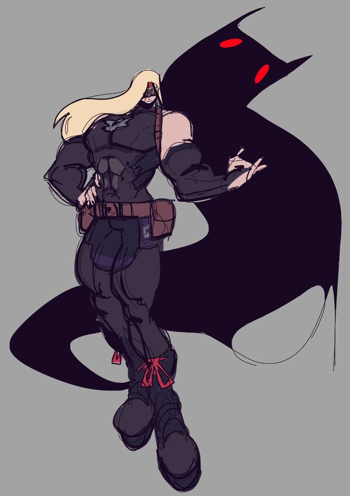 A sketch of Zato-1 from Guilty Gears Strive