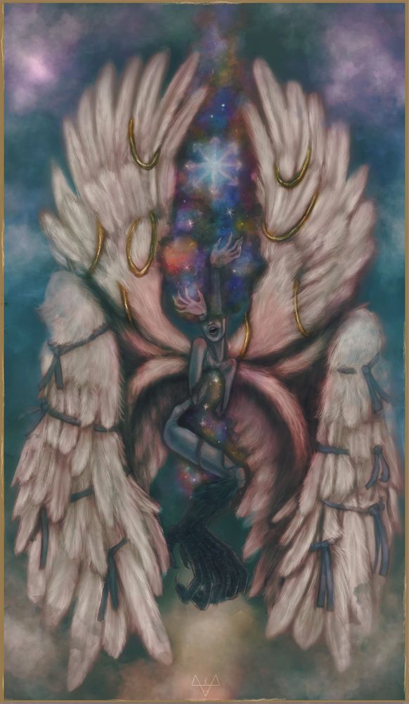 Artistic rendering of Eris, the goddess of discord. 