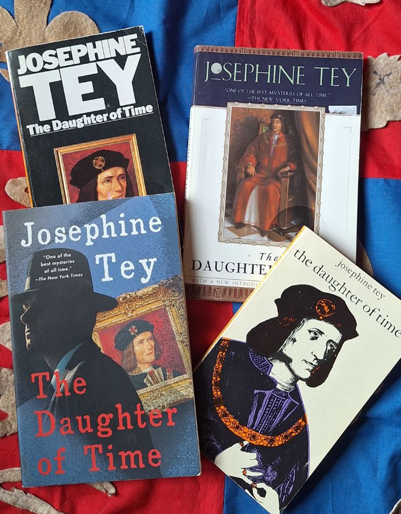 4 different covers of The Daughter of Time