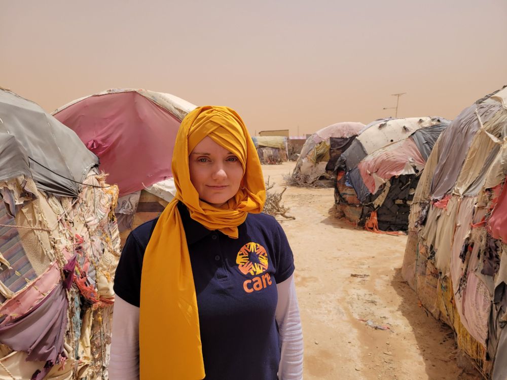 CARE-Krisenreporterin Sarah Easter in Somalia. Foto: CARE