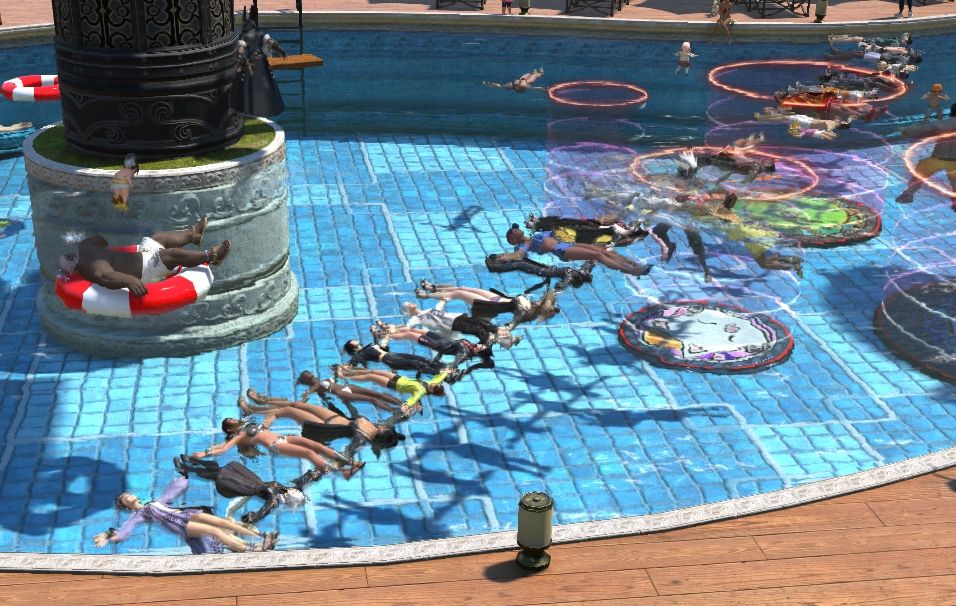 ,,, the line of /waterfloat now spans the entire length of the pool. We are One.