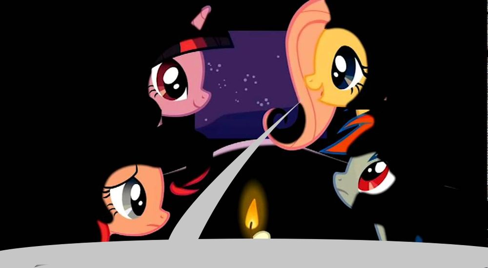 fluttershy's "i'd like to be a tree" line with a speech bubble indicating the quoted post