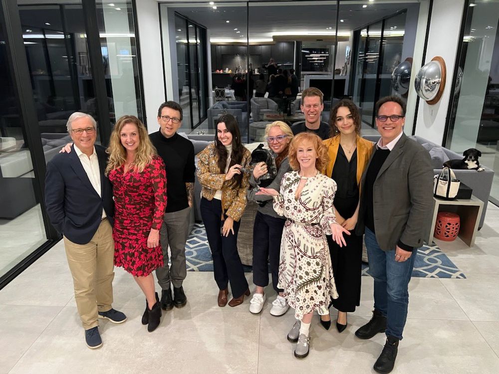 A gathering of Taylor Lorenz, Diedrich Bader, Kathy Griffin, and others