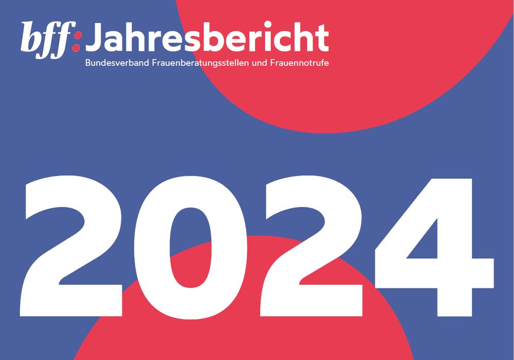 Umschlagseite des bff-Jahresberichts 2024