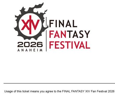 An image of the Final Fantasy Festival ticket being purchased