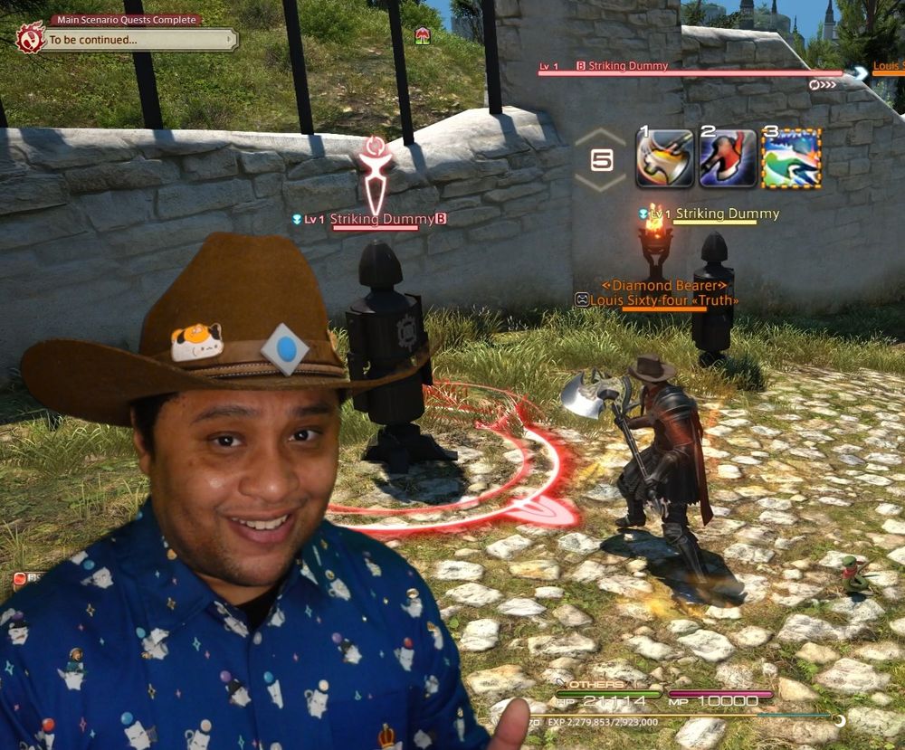 Louis is yapping about the warrior job in ffxiv