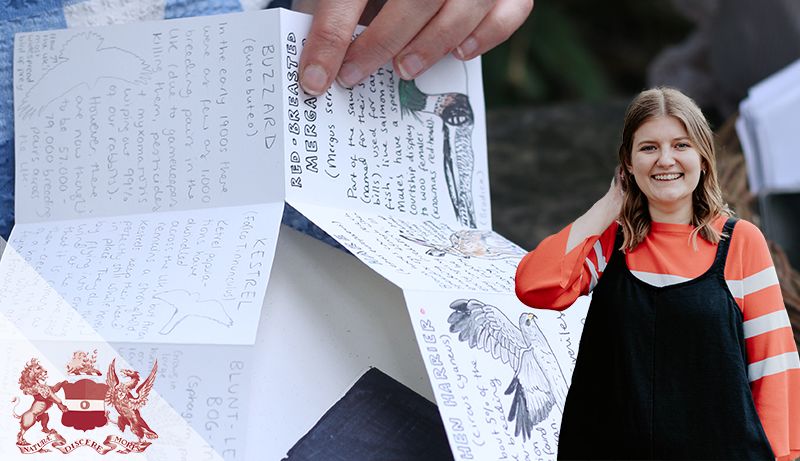 Zabby Allen, a naturalist, keen nature journaler, zine-maker, freelance designer and editor of The Happy Newspaper, as well as a London National Park City Ranger and chairperson of Wild South London.
