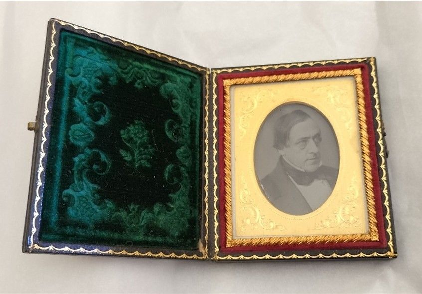 Henry Doubleday, daguerreotype, c.1863, unknown photographer, donated to the Society by Robert Mays (provenance Thomas and Edith Doubleday).