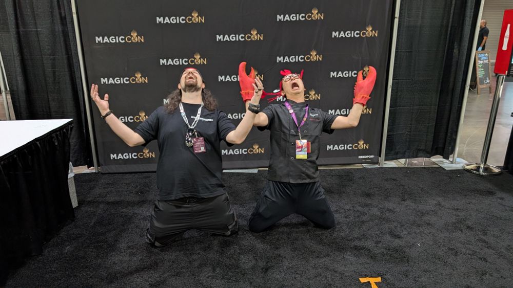 Me and Veggie falling to our knees in total fear of.... Idk something I guess lmao it was a fun photo