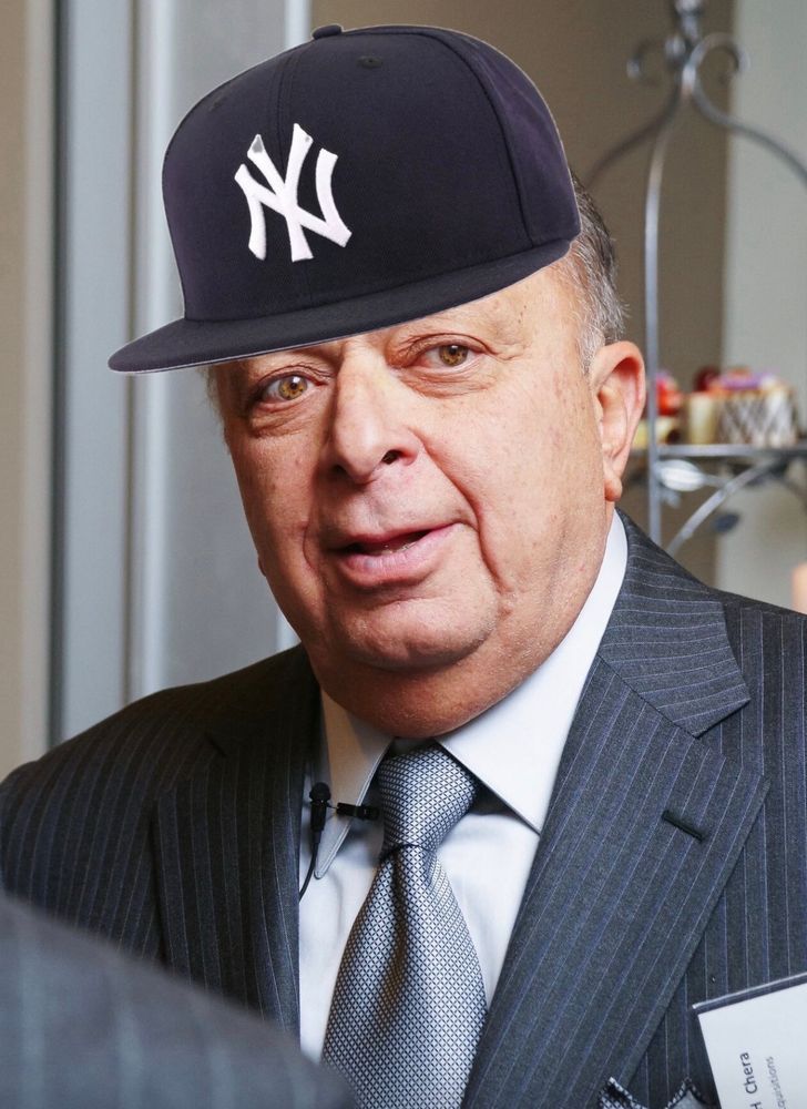 Stan Chera in a Yankees hat