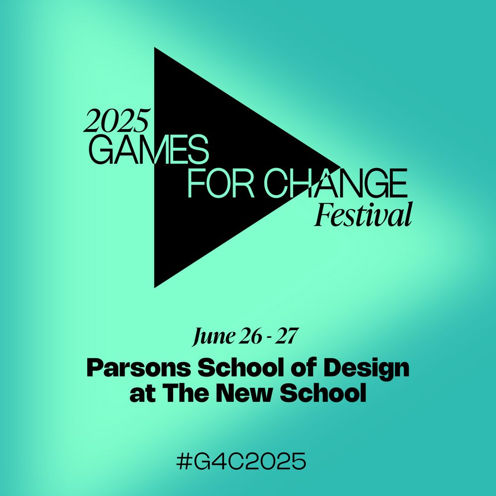 2025 Games for Change Festival. June 26-27. Parsons School of Design at The New School. #G4C2025