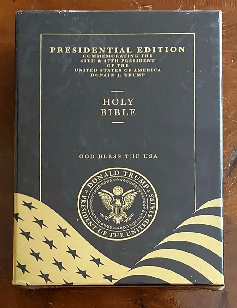 Presidential Edition of the Trump Bible.