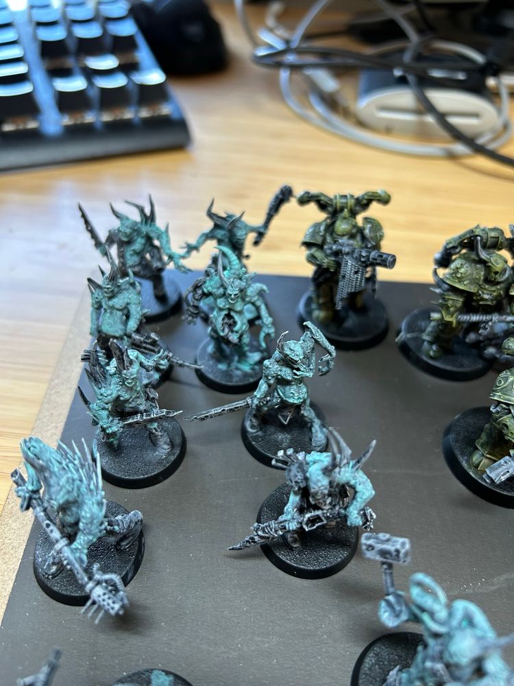 Close up of Poxwalkers 