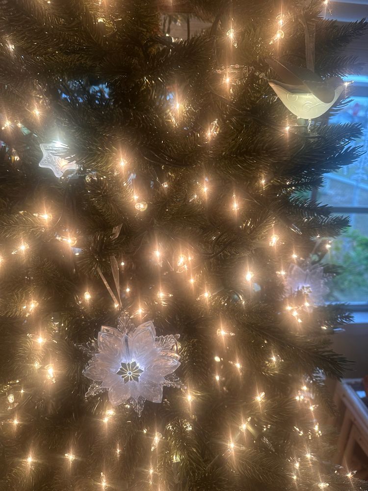 Snowflake ornaments from Hallmark Wonder & lights line