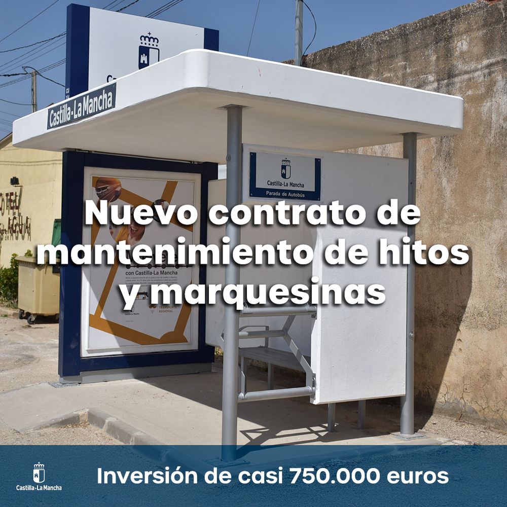 Nuevo contrato de mantenimiento de hitos y marquesinas