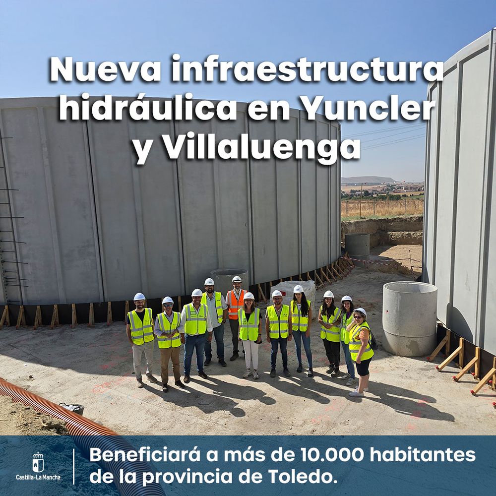 Nueva infraestructura hidráulica en Yuncler y Villaluenga
