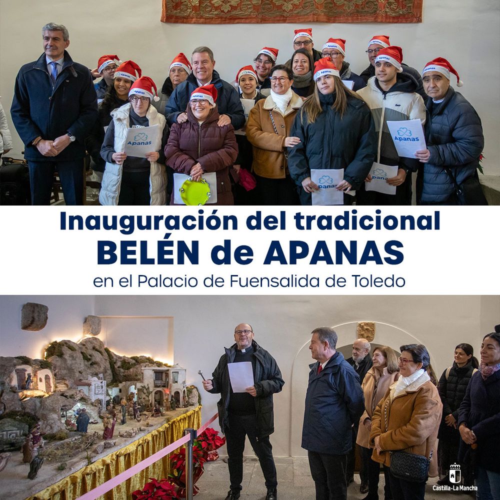 Inauguración del belén de APANAS