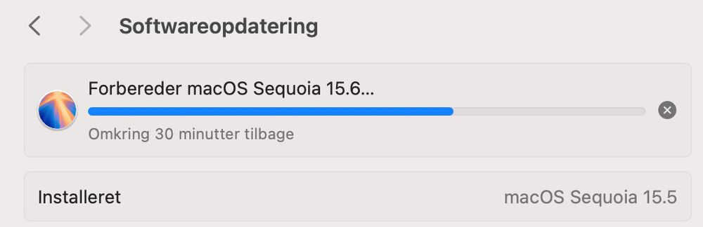 Softwareopdatering

...

Omkring 20 minutter tilbage

AHHHH