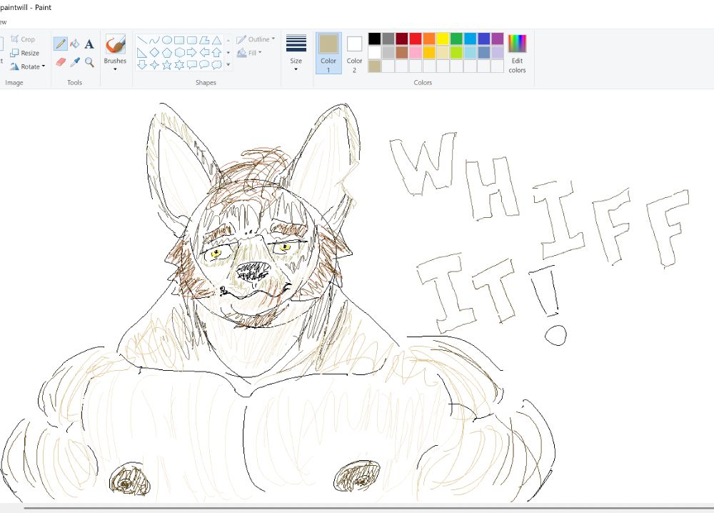 William Adler from The Smoke Room in MS Paint but I added the scars lmao