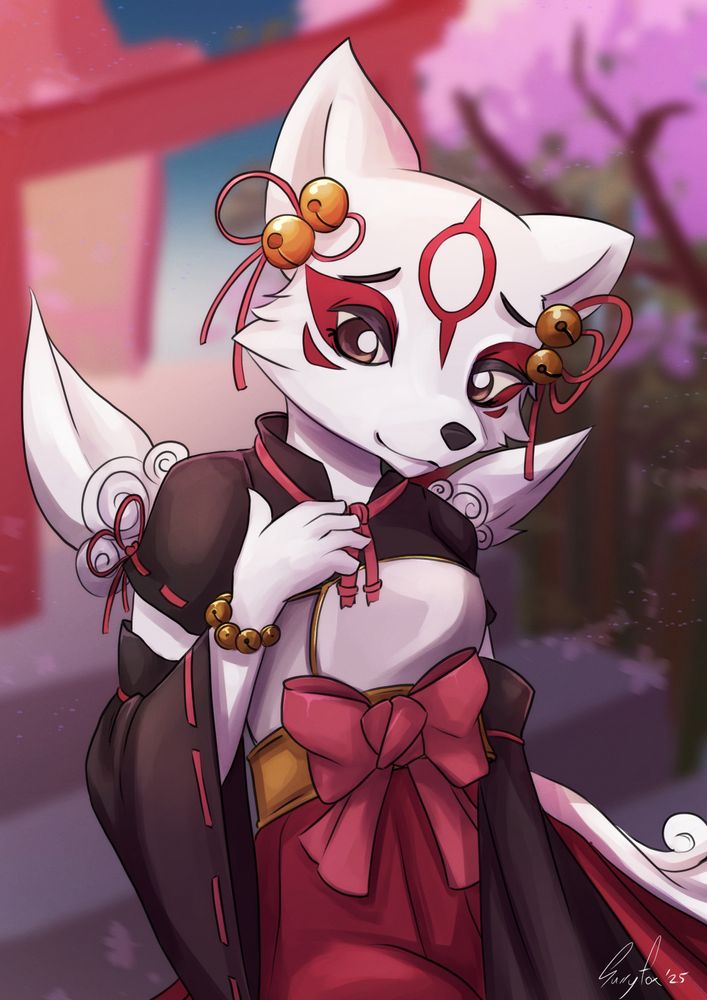 Amaterasu in japanese outfit