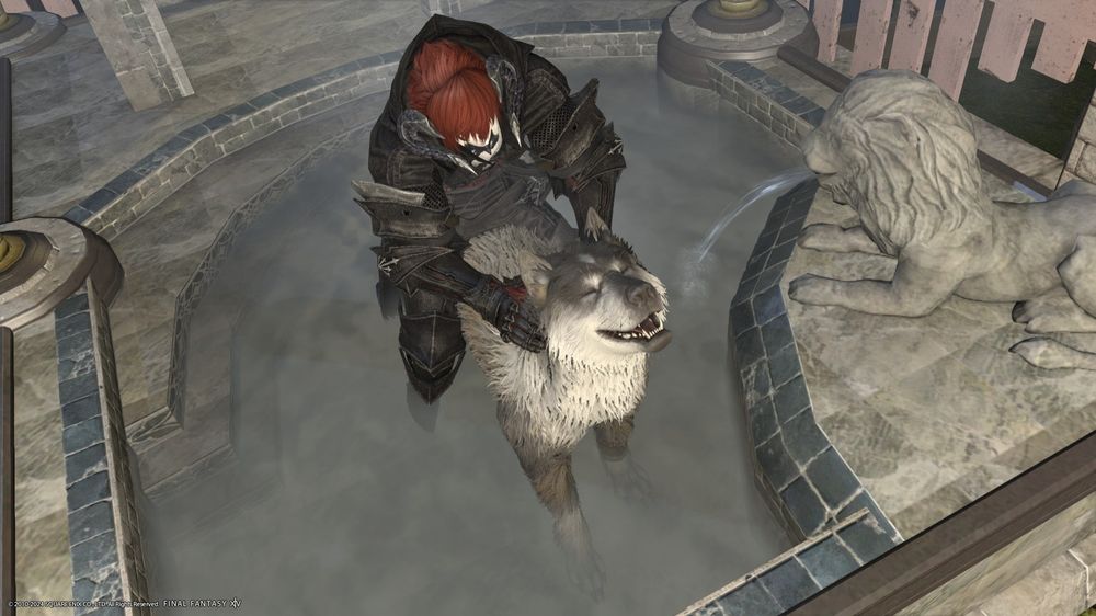 トルガルとお風呂に入るアウラ