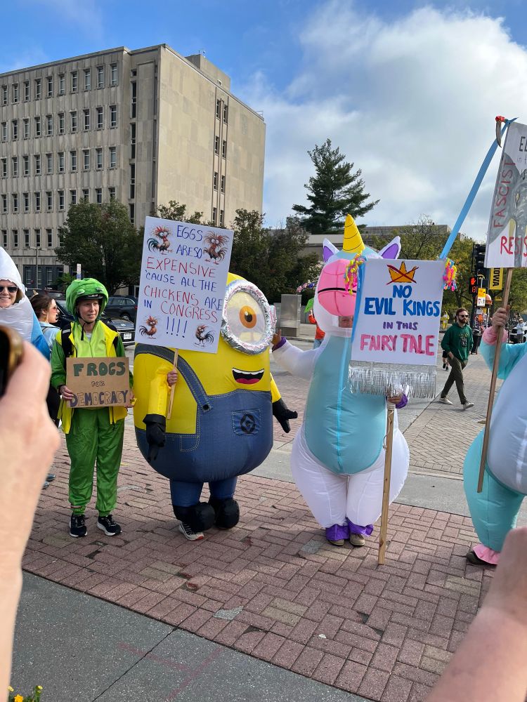 Protesters in Iowa City