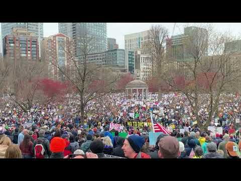 Huge turnout for Hands Off Protest Boston MA!