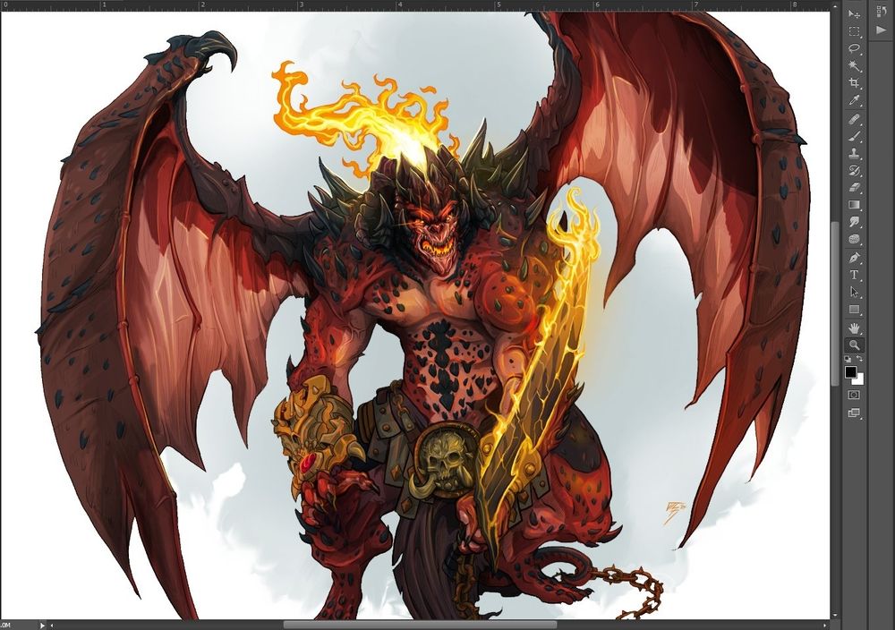 cropped screenshot of the same file in my Photoshop window, now with sexiest detail.