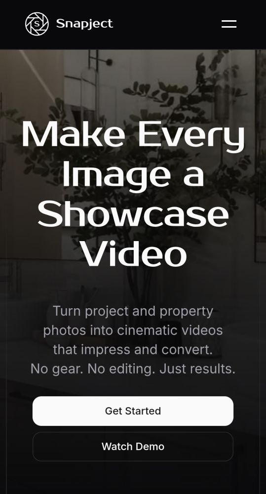 Snapject Homepage Hero